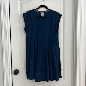 Blue mini dress